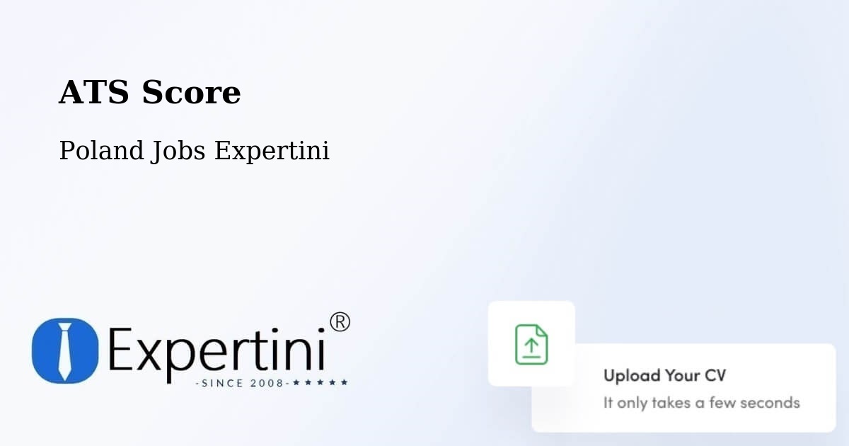 Resume ATS Score & Job Description Match Tool – Suchy Dąb - Poland Jobs Expertini