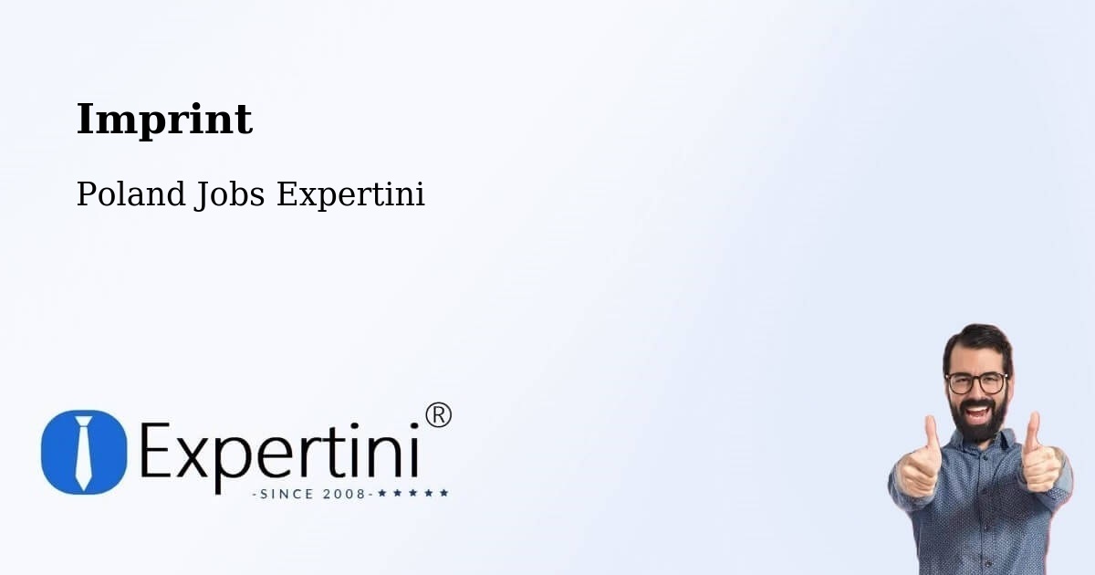 Imprint – Suchy Dąb - Poland Jobs Expertini